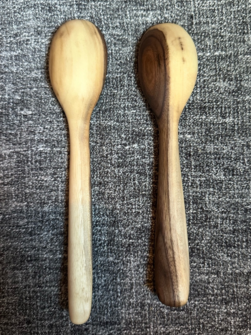 Set of 2 • Black Walnut • handmade wooden spoons • Just Made